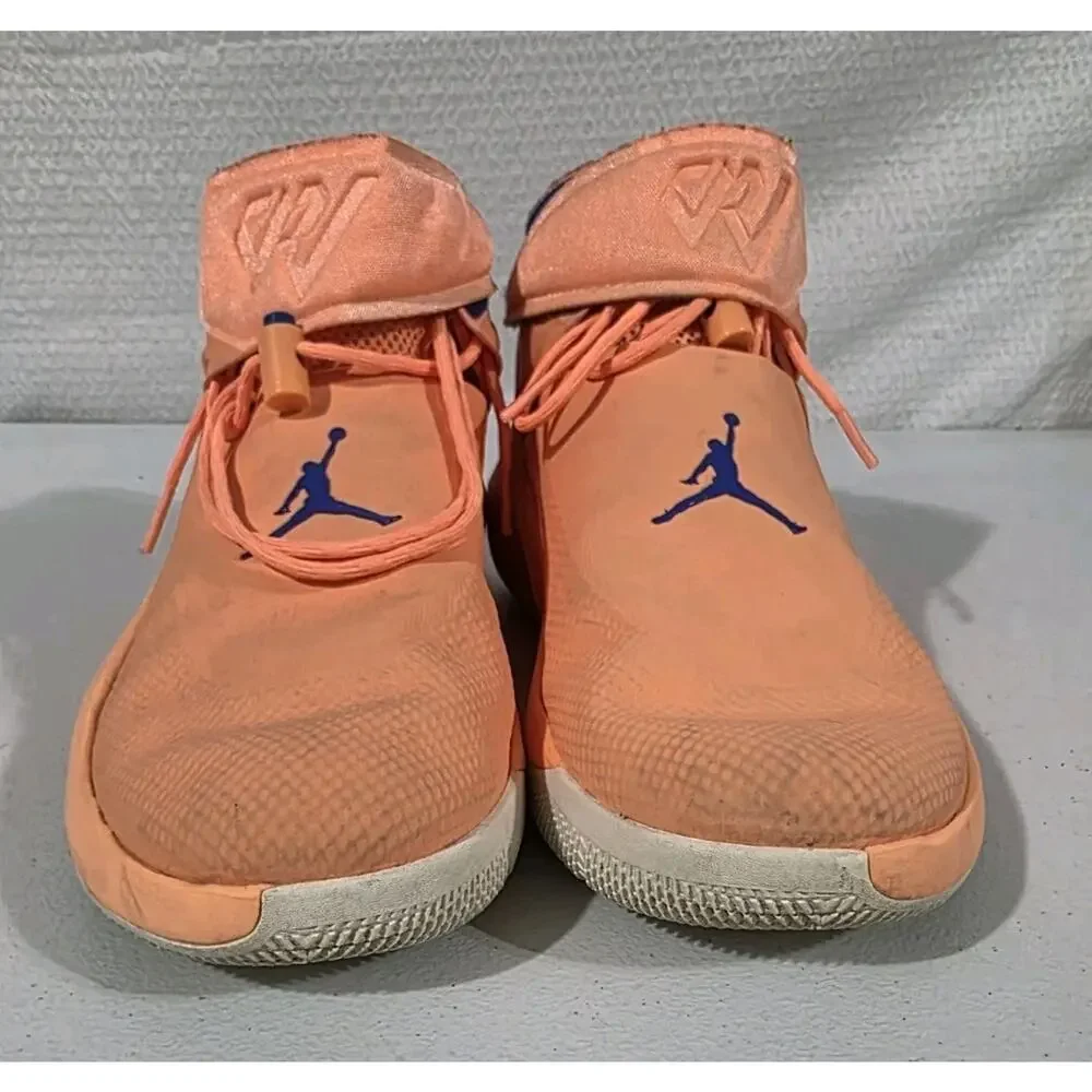 Jordan Why Not Zer0.1 Cotton Shot Sneakers Orange Pulse AA2510-800 Mens Size 11
